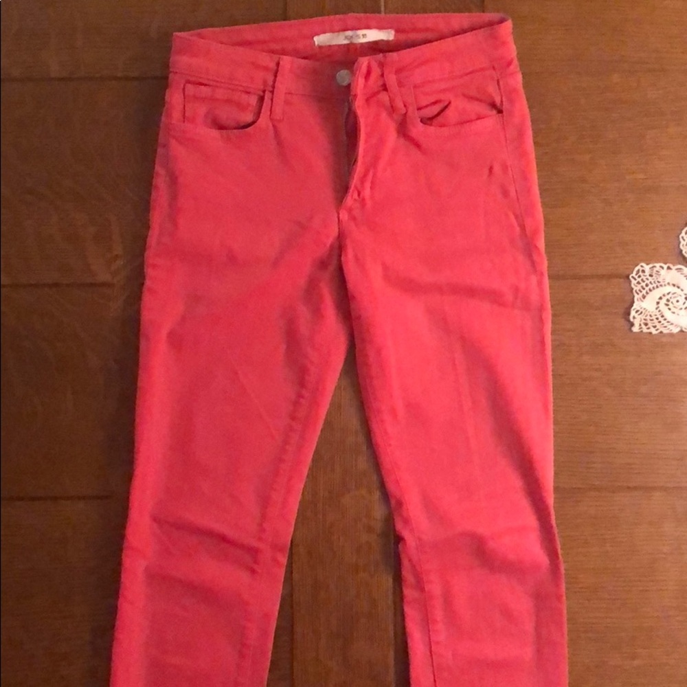 Salmon colored Joe’s Jeans